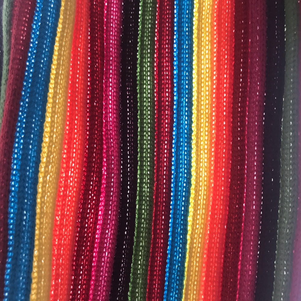 Vibrant rainbow scarf – new without tags!